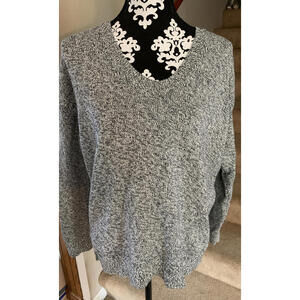 Gap Womens Sweater Gray Long Sleeve Knit Pullover SZ M. #295